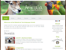 Tablet Screenshot of animalia-tierschutz.de